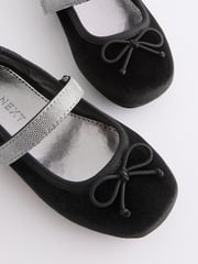 Black Velvet Ballet Occasion Shoes - Image 4 of 4