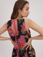 Florere Printed Panel Midi Dress - Image 6 of 7