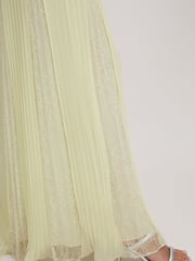 Florere Lace Pleated Maxi Dress - Image 4 of 5