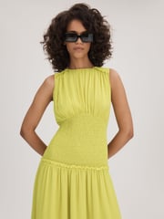 Florere Smocked Waist Midi Dress - Image 1 of 6