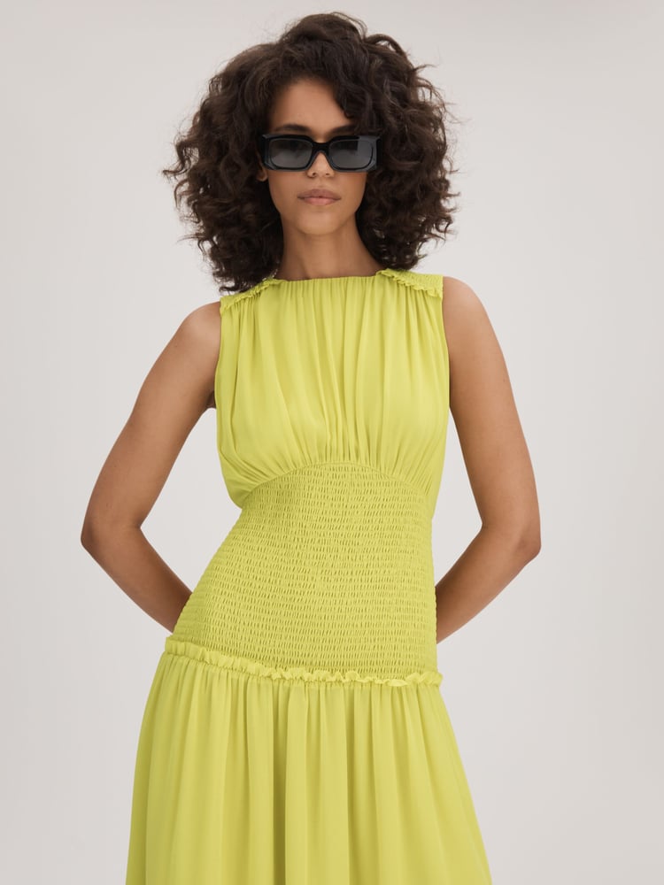 Florere Smocked Waist Midi Dress - Image 1 of 6