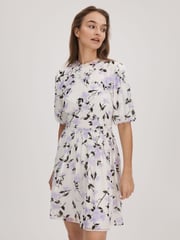 Florere Printed Puff Sleeve Mini Dress - Image 5 of 6