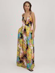 Florere Printed Dual Strap Maxi Dress - Image 1 of 6