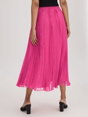 Florere Lace Pleated Midi Skirt - Image 5 of 6