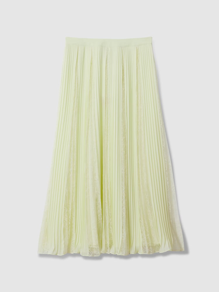 Florere Lace Pleated Midi Skirt - Image 2 of 6