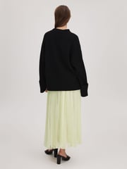 Florere Lace Pleated Midi Skirt - Image 4 of 6