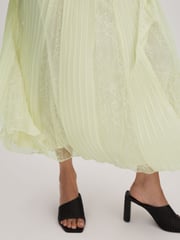 Florere Lace Pleated Midi Skirt - Image 5 of 6