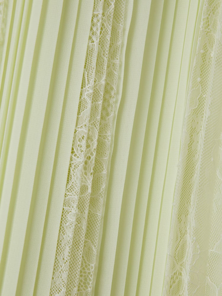Florere Lace Pleated Midi Skirt - Image 6 of 6