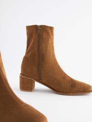 Tan Brown Forever Comfort® Sock Ankle Boots - Image 5 of 7