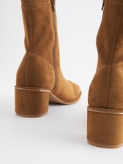 Tan Brown Forever Comfort® Sock Ankle Boots - Image 6 of 7