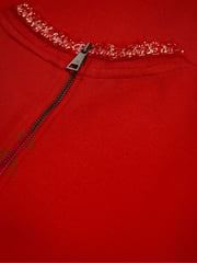 Ted Baker Red Rozlia Ponte Shift Dress - Image 6 of 6