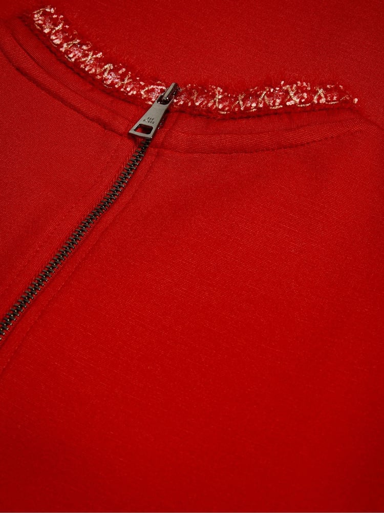 Ted Baker Red Rozlia Ponte Shift Dress - Image 6 of 6