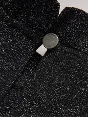 Ted Baker Black Metallic Kannie Knitted Midi Dress - Image 4 of 5