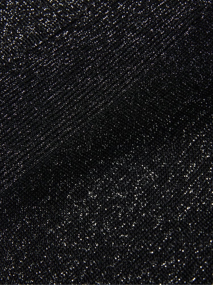 Ted Baker Black Metallic Kannie Knitted Midi Dress - Image 5 of 5