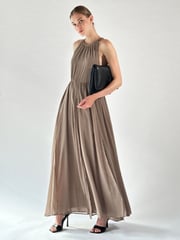 Religion Natural Dusk Halter Neck Maxi Dress With Full Skirt - Image 2 of 6