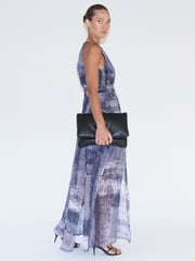 Religion Black Halterneck Maxi Dress In Beautiful Prints - Image 3 of 6