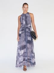 Religion Black Halterneck Maxi Dress In Beautiful Prints - Image 4 of 6