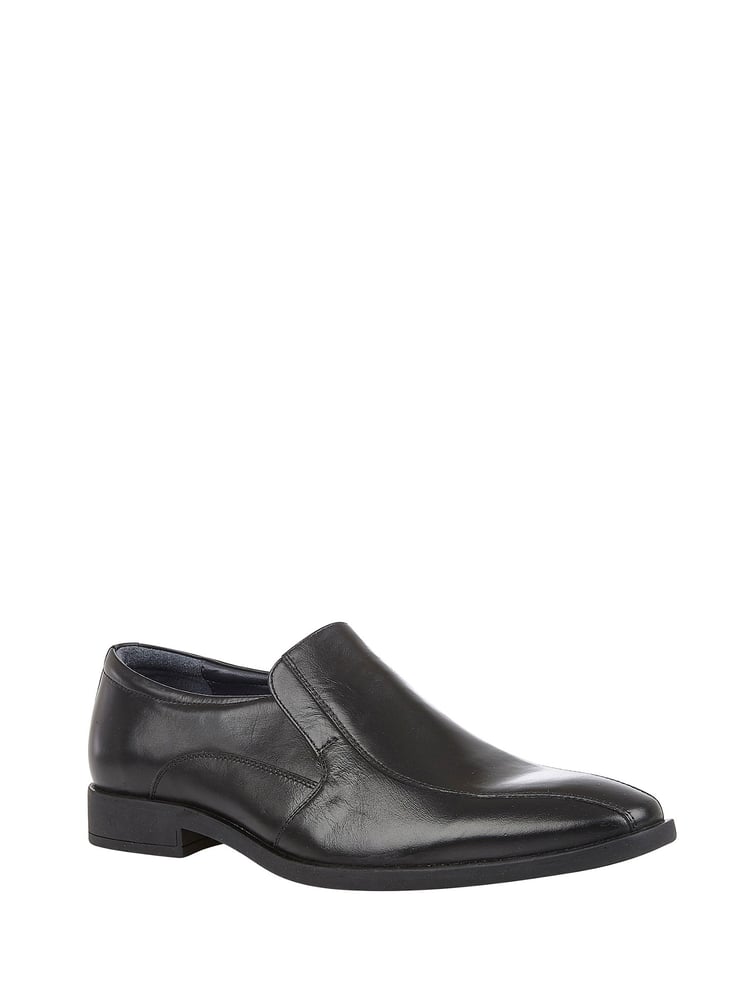 Lotus Black Leather Loafers - Image 2 of 5