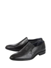 Lotus Black Leather Loafers - Image 3 of 5