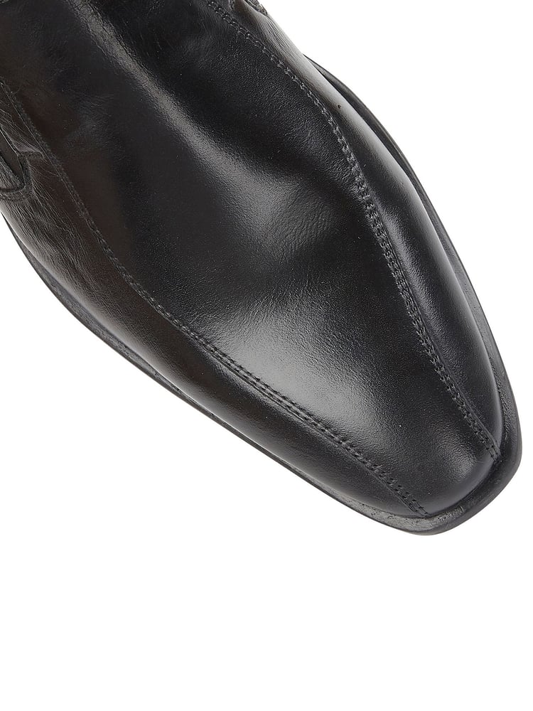 Lotus Black Leather Loafers - Image 5 of 5