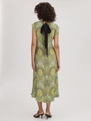 Florere Printed Tie Back Midi Dress - Image 2 of 3