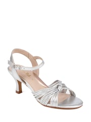 Van Dal Silver Metallic Leather Stiletto Heels - Image 2 of 5