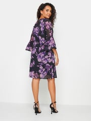 M&Co Purple Flute Sleeve Shift Dress - Image 2 of 5