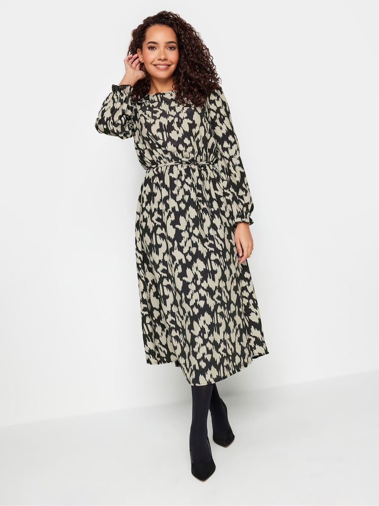M&Co Black Long Sleeve Smock Dress - Image 2 of 5 M&Co Black Long Sleeve Smock Dress - Image 2 of 5
