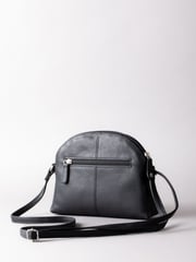 Lakeland Leather Black Elterwater Curved Cross-Body Bag - Image 1 of 6