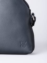 Lakeland Leather Blue Elterwater Curved Cross-Body Bag - Image 3 of 6