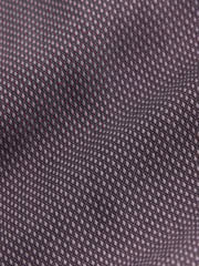 Purple Regular Fit Trimmed Formal 100% Cotton Oxford Shirt - Image 9 of 9