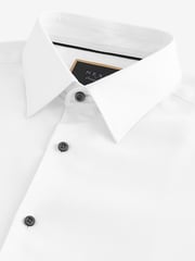 White/Black Diamond Jacqaurd Slim Fit Occasion Shirt And Tie Pack - Image 3 of 4