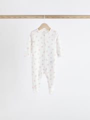 Pink 4 Pack Baby 100% Cotton Sleepsuits (0-2yrs) - Image 12 of 13