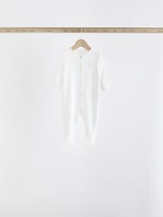 Blue 7 Pack Baby Bear Sleepsuit (0-2yrs) - Image 11 of 16