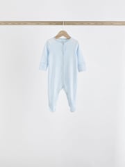 Blue 7 Pack Baby Bear Sleepsuit (0-2yrs) - Image 14 of 16