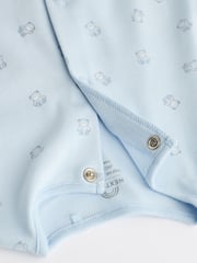 Blue 7 Pack Baby Bear Sleepsuit (0-2yrs) - Image 5 of 16