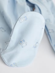 Blue 7 Pack Baby Bear Sleepsuit (0-2yrs) - Image 7 of 16