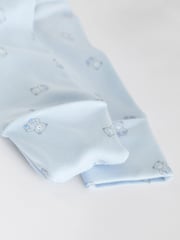 Blue 7 Pack Baby Bear Sleepsuit (0-2yrs) - Image 9 of 16