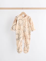 Neutral Fleece Sleepsuits 2 Pack - Image 2 of 9