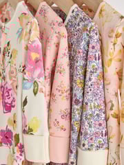 Orange Floral Baby Footless 100% Cotton Sleepsuits 4 Pack (0mths-3yrs) - Image 7 of 12