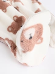 Neutral 2 Pack Baby Microfleece Sleepsuits - Image 9 of 11