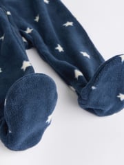 Blue Star/Cloud Fleece Sleepsuits 2 Pack - Image 10 of 12