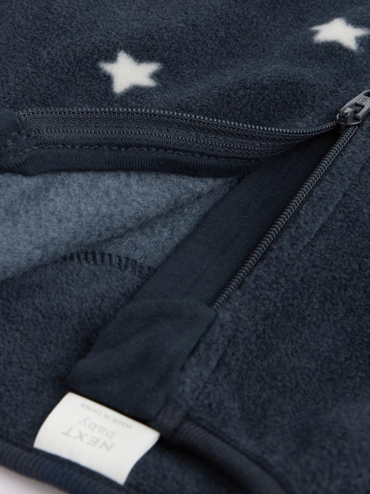 Blue Star/Cloud Fleece Sleepsuits 2 Pack - Image 12 of 12
