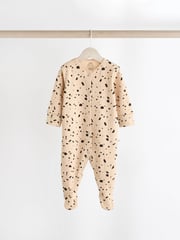 Black and Cream Baby Sleepsuits 4 Pack (0mths-2yrs) - Image 2 of 14