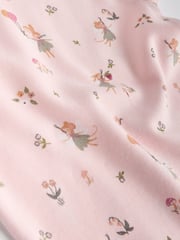Pink & White Fairy Baby Short Sleeve 100% Cotton Bodysuits 5 Pack - Image 12 of 13