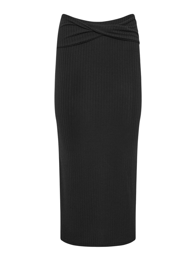 PixieGirl Petite Black Twist Maxi Skirt - Image 6 of 6