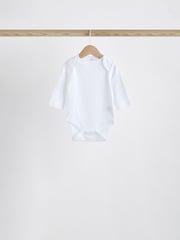 Blue 7 Pack Baby Bear Long Sleeve Bodysuits - Image 8 of 14