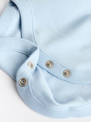 Blue 7 Pack Baby Long Sleeve Bodysuits - Image 9 of 10