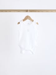 Blue Bear Print Baby Vests 5 Pack - Image 4 of 12