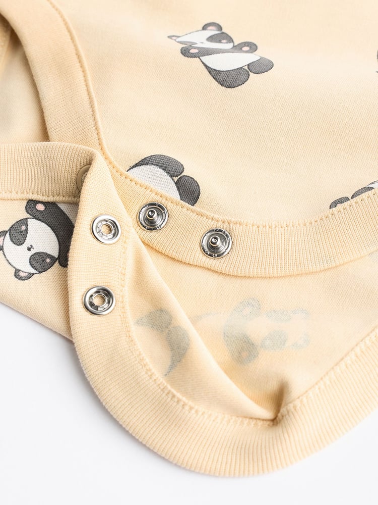 Orange/White Baby Long Sleeve Character Bodysuits 3 Pack - Image 7 of 7